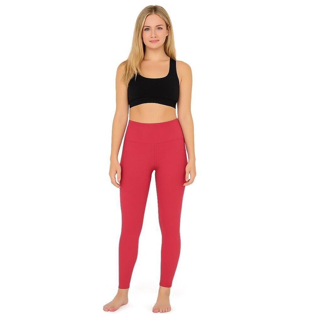 2/$30 GapFit High Waist Ribbed Ankle Leggings Pink City Medium #A0633 TRB3